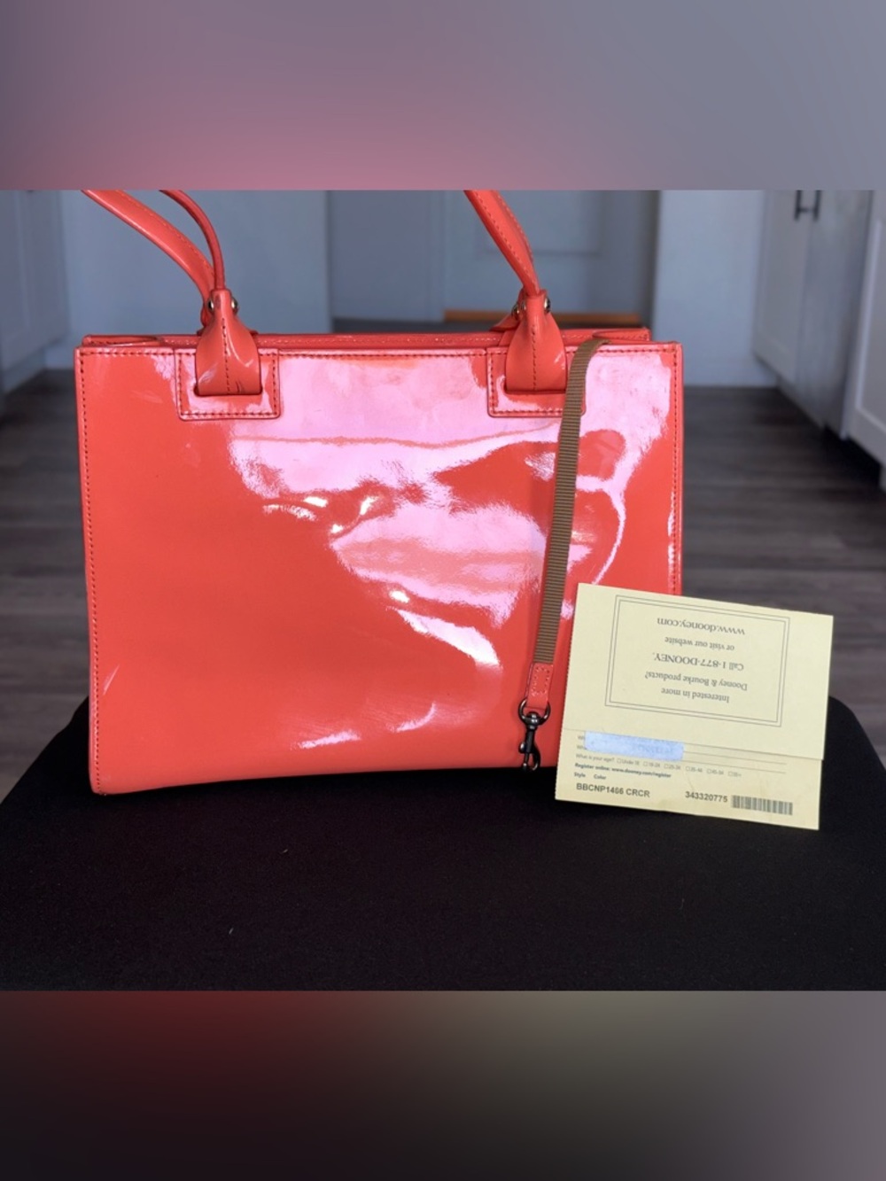 Dooney & Bourke Patent Leather Ashton Tote with Registration Card - Picture 4 of 11